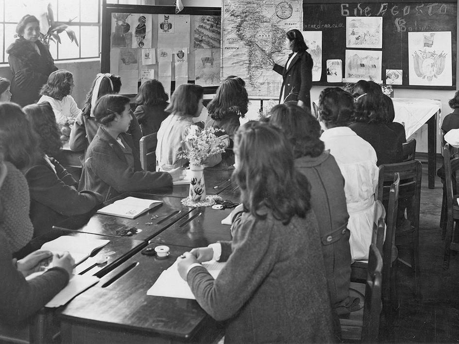 Alumnas en práctica de pedagogía