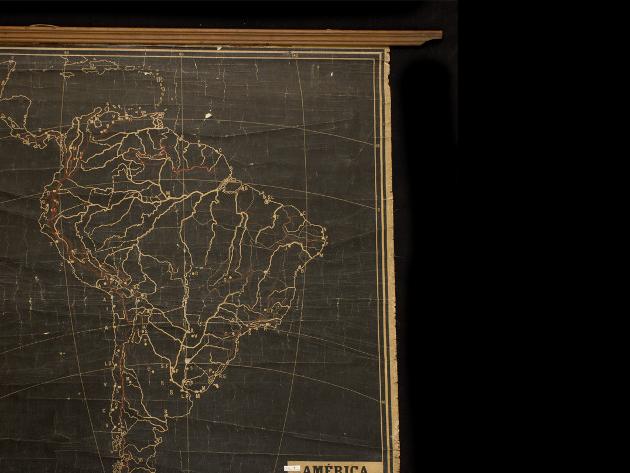 Mapa pizarra, América del Sur