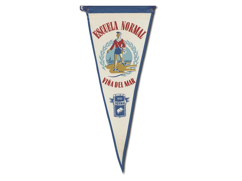Banderín de la Escuela Normal de Viña del Mar