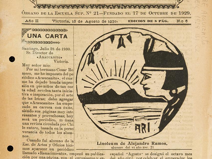Portada Araucanito, año II, n° 6 (1929)