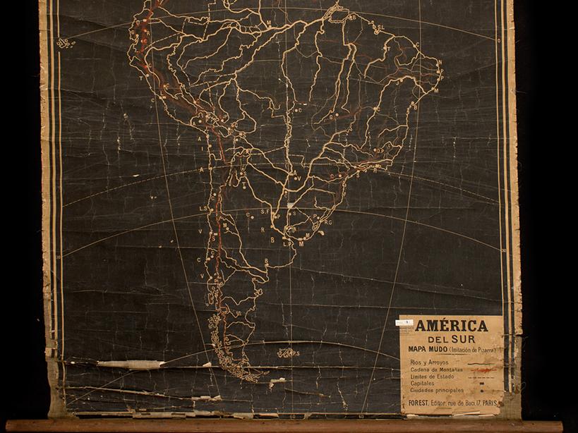 Mapa pizarra América del Sur