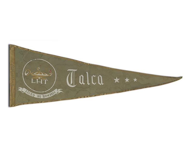 Banderín del Liceo de Hombres de Talca. Sin fecha. Colección Material y Mobiliar