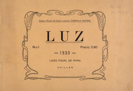 Luz, año I, n° 1 (1930)