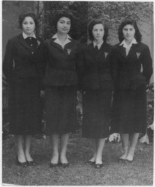 Grupo de alumnas Escuela Normal N°1 de Santiago