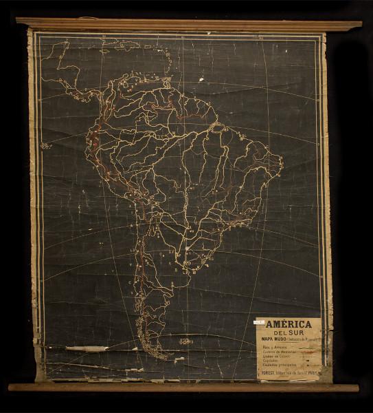 Mapa pizarra, América del Sur Mapa pizarra, América del Sur