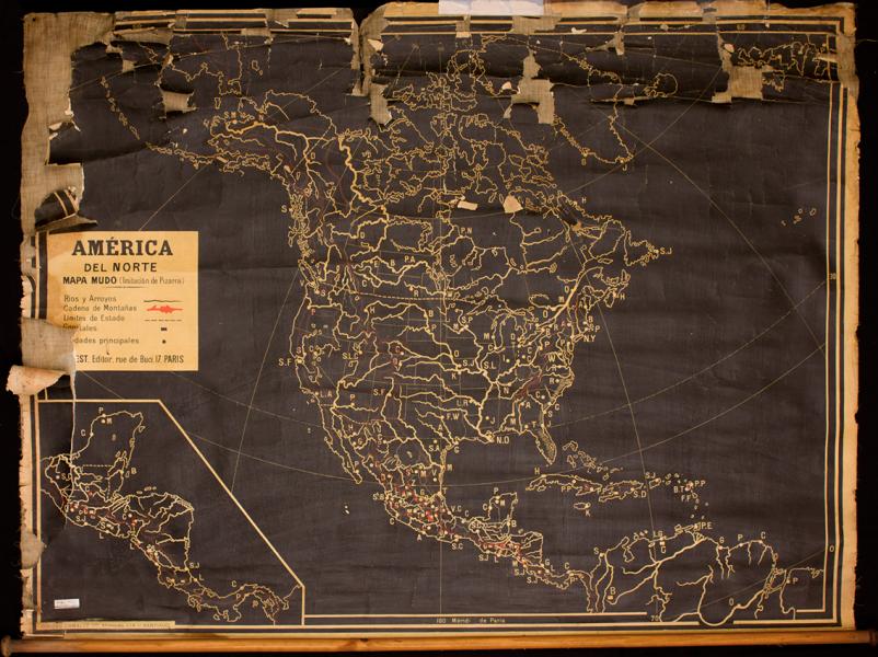 Mapa pizarra América del Norte Mapa pizarra América del Norte
