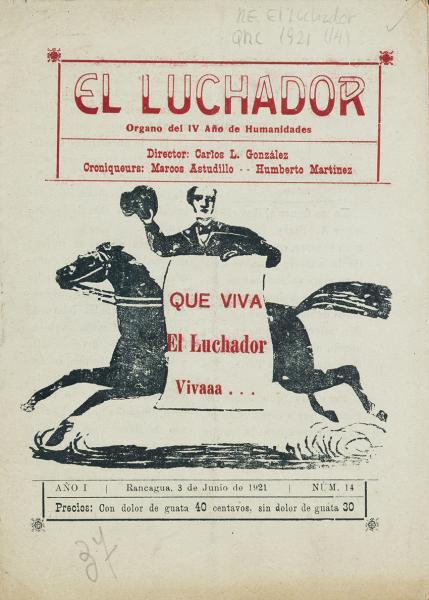 Portada El Luchador, año I, n° 14 (1921)
